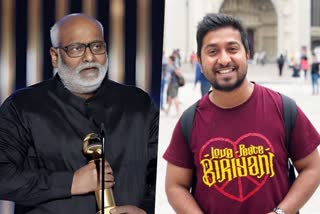 Golden Globe winner MM Keeravani  Golden Globe winner  MM Keeravani  Golden Globe  Golden Globe awards  Vineeth Sreenivasan shares an experience  Vineeth Sreenivasan  എംഎം കീരവാണി  വിനീത് ശ്രീനിവാസന്‍  കീരവാണിയ കുറിച്ച് വിനീത് ശ്രീനിവാസന്‍  കീരവാണിയെ കുറിച്ച് വിനീത് ശ്രീനിവാസന്‍  കീരവാണി  വിനീത് ശ്രീനിവാസന്‍  Vineeth Sreenivasan Instagram story  Vineeth Sreenivasan about MM Keeravani  MM Keeravani introduce himself to Vineeth  Vineeth shares experience with MM Keeravani  Golden Globe award for Naatu Naatu  Indian cinema praises MM Keeravani  AR Rahman got Global Globe award  AR Rahman