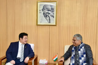 Union Environment Minister Bhupender Yadav on Thursday met his Japanese counterpart Akihiro Nishimura
