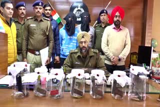 Ambala police arrested 2 gangsters with illegal weapons