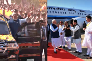 PM Narendra Modi receives a warm welcome  a roadshow in Hubballi  PM Narendra Modi hubli  National Youth Festival in Hubli  ರೋಡ್ ಶೋ ನಡೆಸುತ್ತಿರುವ ಪ್ರಧಾನಿ  ಪ್ರಧಾನಿ ನರೇಂದ್ರ ಮೋದಿಗೆ ಅದ್ಧೂರಿ ಸ್ವಾಗತ  ರಾಷ್ಟ್ರೀಯ ಯುವಜನೋತ್ಸವ ಪ್ರಪ್ರಥಮ ಬಾರಿಗೆ ಉತ್ತರ ಕರ್ನಾಟಕ  ನಮ್ಮೆಲ್ಲರ ಉತ್ಸಾಹವನ್ನು ಇಮ್ಮಡಿ  ಬಿಜೆಪಿ ರಾಜ್ಯಾಧ್ಯಕ್ಷ ನಳಿನ್​ ಕುಮಾರ್​ ಕಟೀಲ್