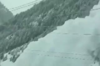 Snow Avalanche in Sonamarg