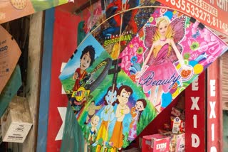 Increased demand for cartoon kites in Ranchi