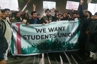 Students Hold Protest Demanding Union Polls