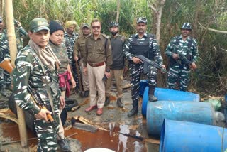 Excise drive in Tinsukia against illegal liquor