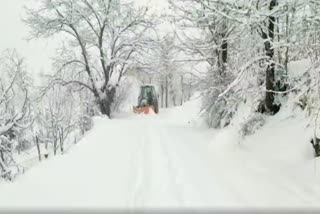 Snowfall in Kashmir