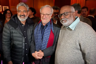 SS Rajamouli meets his 'God' Steven Spielberg