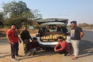 mahasamund police seized ganja