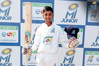 Yash Chawde  Yash Chawde crates inter school record  Mumbai Indians Junior Inter School tournament  യഷ് ചൗഡെ  യഷ് ചൗഡെ ഇന്‍റര്‍ സ്‌കൂള്‍ റെക്കോഡ്  മുംബൈ ഇന്ത്യന്‍സ്