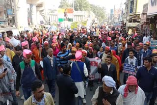 unemployed procession in rohtak