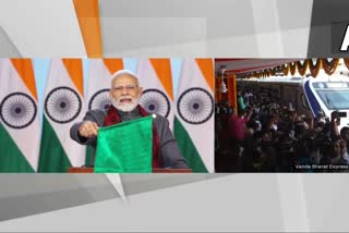 PM Modi flag off Vande Bharat Express train connecting Secunderabad with Visakhapatnam