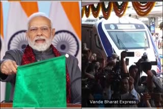 vande Bharath express train  secunderabad Visakhapatnam vande Bharath  narendra modi  narendra modi flag off vande Bharath express train  national news  malayalam news  വന്ദേ ഭാരത് എക്‌സ്പ്രസ്  എട്ടാമത്തെ വന്ദേ ഭാരത് എക്‌സ്‌പ്രസ്  സെക്കന്തരാബാദ് വന്ദേ ഭാകത് എക്‌സ്‌പ്രസ്  പ്രധാനമന്ത്രി  നരേന്ദ്ര മോദി ഫ്ലാഗ് ചെയ്‌തു  ദേശീയ വാർത്തകൾ  മലയാളം വാർത്തകൾ