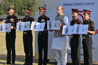 Rajnath Singh at the 75th Indian Army Day program