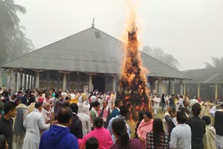 Magh Bihu celebrates today in Barpeta Satra