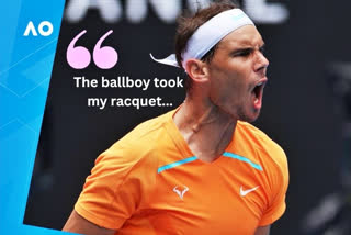 Nadal Racquet Goes Missing ETV BHARAT