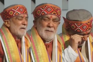 union minister ashwini choubey cry