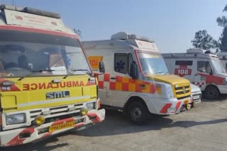 Ambulance Drivers Protest in Ludhiana