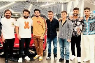 Teamindia meet JR NTR in Hyderabad photo viral