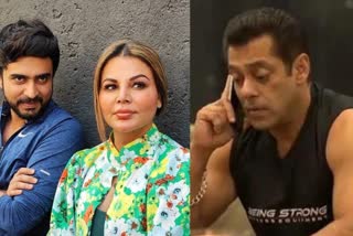 Rakhi Sawant, Adil Durrani and Salman Khan (Design photo- Social media)