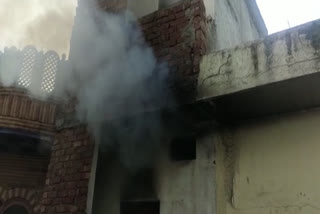 fire broke out at clothing shop in Jandiala Guru