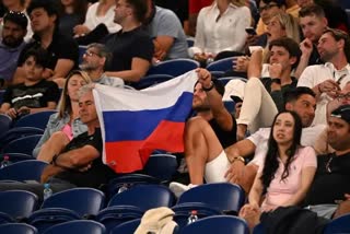 Etv BharatAus Open: Tennis Australia bans Russian, Belarusian flags from tournament