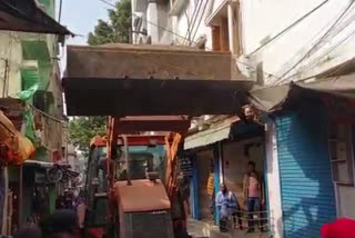 Encroachment removed in Deoghar