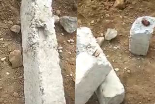 timber found in concrete pillar  rebuild kerala  ranni bridge  bridge d r  video of identifying timber in pillar  latest news in pathanamthitta  latest news today  കോണ്‍ക്രീറ്റ് തൂണില്‍ കമ്പിക്ക് പകരം തടി  റീബില്‍ഡ് കേരള  റീബില്‍ഡ് കേരള ക്രമക്കേട്  റാന്നി പാലത്തിന്‍റെ ഡിആര്‍  കോണ്‍ക്രീറ്റ് തൂണുകളില്‍ തടി  പത്തനംതിട്ട ഏറ്റവും പുതിയ വാര്‍ത്ത  ഇന്നത്തെ പ്രധാന വാര്‍ത്ത