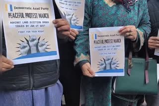 Protest in Srinagar against Land Eviction Order