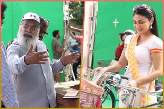 Neeru Bajwa shared the BTS video of the movie Kali Jotta