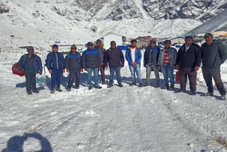 Snowfall in Kedarnath