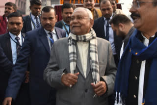 Bihar Chief Minister Nitish Kumar during his Samadhan Yatra
