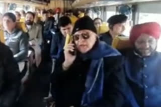 Farooq Abdullah travels on bus to Kathua to welcome Rahul Gandhi-led Bharat Jodo Yatra at J-K's Lakhanpur