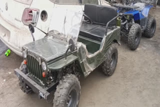 A small jeep has become the center of attraction in Bathinda