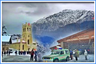 Snowfall in Himachal.