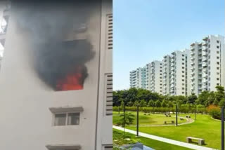 Godrej Garden City Fire ETV Bharat