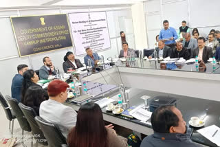 Minister Atul Bora attend in review meeting of Kamrup Metro