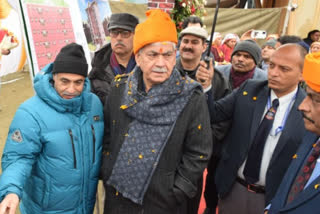 LG Sinha lays foundation stone of 936-flat for Kashmiri Pandits in Srinagar