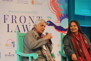 Shabana Azmi and Javed Akhtar in JLF 2023