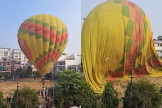 hot-air-balloon-festival-hot-air-balloon-fell-in-varanasi-video-viral