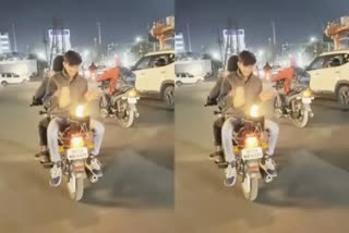 indore viral bike video