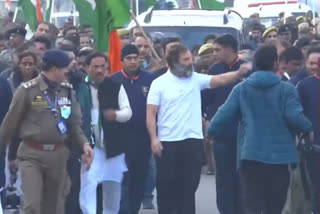 asdfaCongress MP Rahul Gandhi started off his Yatra from Hiranagar in the Kathua district of Jammu and Kashmir
