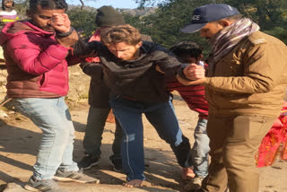 Foreign tourists in Haridwar