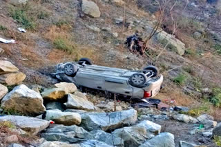 Car Accident In Nichar Kinnaur Two Died.