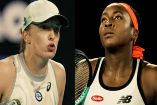 Iga Swiatek and Coco Gauff ETV BHARAT