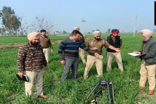 A drone and 5 kg of heroin recovered from Amritsar international border