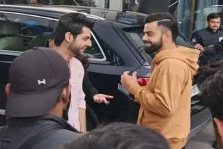 Virat Kohli and Karan Wahi