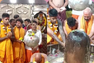 team India Cricketers temple visit