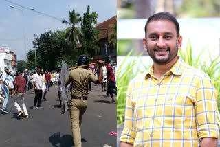 conflict in secretariat march  youth league conflict in secretariat march  IUML Youth wing Kerala  Muslim Youth League Kerala  Muslim Youth League secretariat march kerala  പികെ ഫിറോസ് അറസ്റ്റില്‍  പികെ ഫിറോസ്  യൂത്ത് ലീഗ്  യൂത്ത് ലീഗ് സെക്രട്ടറി  തിരുവനന്തപുരം  pk firos arrested  pk firos