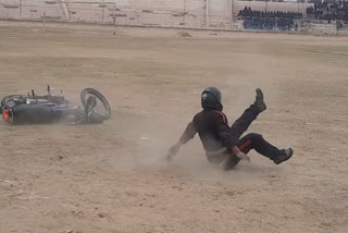 republic day rehearsal stunt in Bikaner