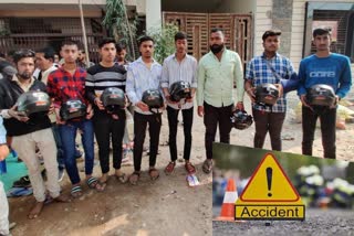 Madhya Pradesh Father Distributed Helmets