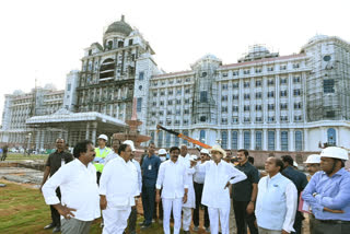 CM KCR inspects New Secretariat Works